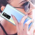 For Vivo V20 SE Back Cover Shockproof Transparent Soft TPU Silicone Protector Phone Case with Shock Absorption Bumper Corners. 