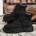 Martin Boots Men's Fall/Winter 2024 British Style High-Top Couple Rhubarb Boots Desert Workwear Vintage Ankle Boots Biker Boots. 