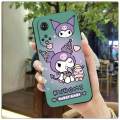 For Honor 8X Back Cover Case Fashion Cartoon Kuromi Square Frame Shockproof Camera Lens Protector Phone Cases. 