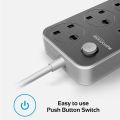 LDNIO | SC3604 | Power Strip With 3 AC Sockets | + 6 USB Ports. 