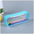 Big Capacity PVC Pencil Case with Zipper School Students Transparent Waterproof Makeup Bag Storage Box for Women Girls Student Pen Case Office School Supplies. 