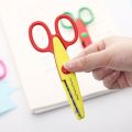 Children Kids Paper Craft Scissors 6 Cutting Patterns Curved Edges DIY Decorative Scissor For Scrapbook Album Photos. 
