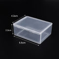 1/5/10Pcs Mini Rectangular Box With Lid Transparent Plastic Storage Boxes Dustproof Durable Storage Case Container Jewelry Packing Box. 