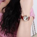 EPOZZ Butterfly hollow Women Automatic Mechanical watches Ladies clock White Leather Arabic numeral Skeleton relogio feminino.