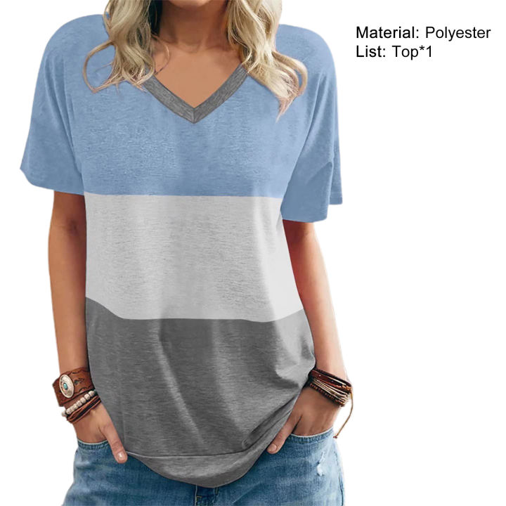 Women%20Shirt%20Eye-catching%20Easy-wearing%20Short%20Sleeve%20Tops%20Women%20Apparel%20-%20Image%205