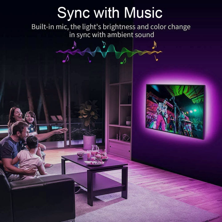 RGB%20LED%20Light%20Strip%20Smart%20WIFI/Voice/Bluetooth/APP/Remote%20Control%20SMD5050%2030leds/m%20USB%20DC5V%20Bedroom%20Game%20Room%20Ambient%20Decor%20Lamp%20-%20Image%204