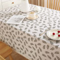 Cross-border check tablecloth, printed floral fabric, tablecloth, rectangular coffee table cushion cloth, tassel tablecloth, no-wash tablecloth. 