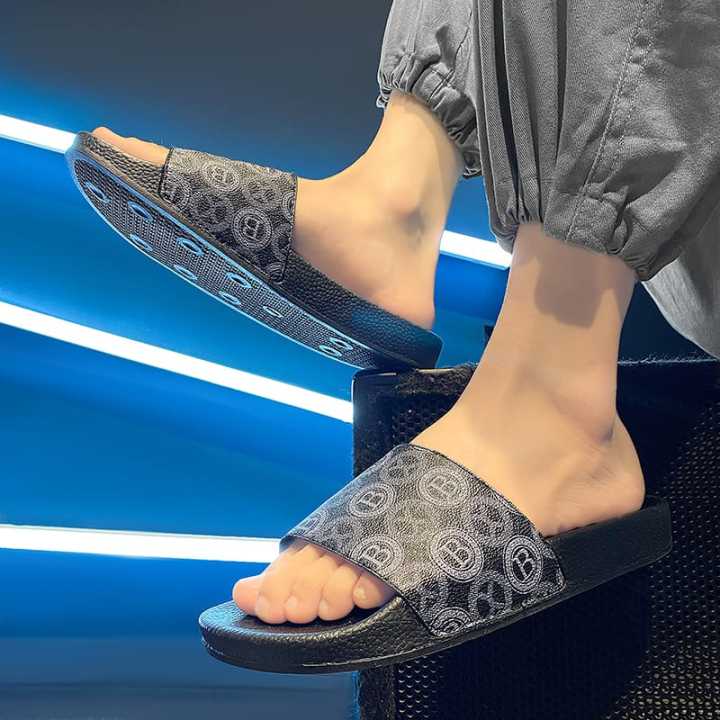 Quality%20And%20Durability-New%20Collection%20Black%20And%20Cream%20Color%20BX%20Slide%20Slipper%20Sandal%20For%20Men%20S32%20-%20Image%205