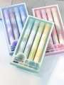 4PCS Cute Highlighters Markers Pastel Highlighter Pen Set Stationary High Capacity School Supplies. 