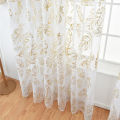 Migeet Sheer Curtains Feather Print Window Screen Curtains for Living Room Window Patio Door 1 Panel 40"x79".