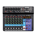 LKPCIGCXM TEYUN A8 Portable Mixer Sound Card 8-Channel Mixing Console Computer Recording DJ Audio Equipment EU Plug.