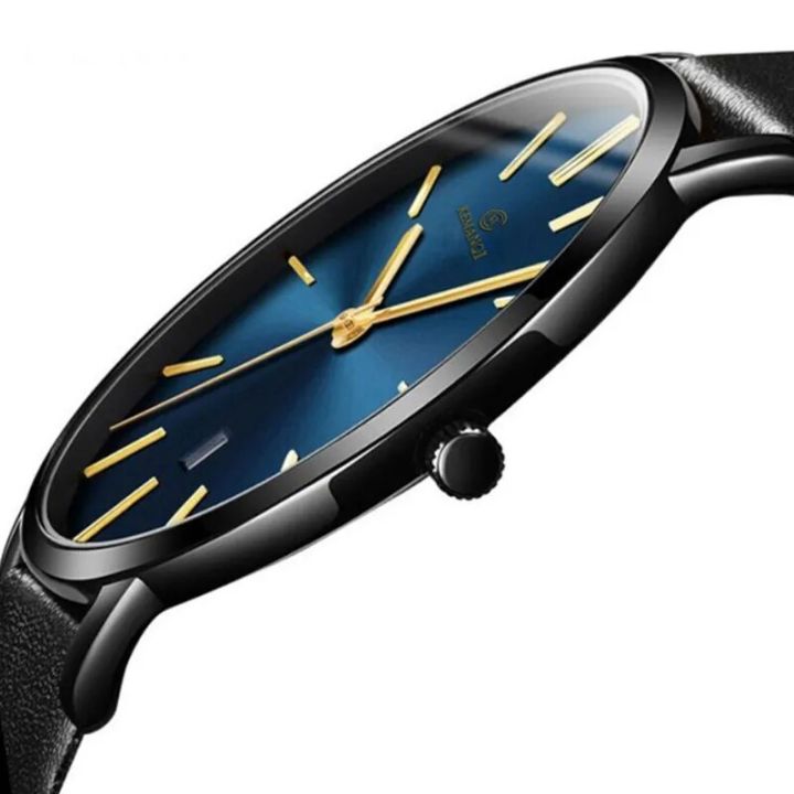 Minimalist Men's Watch Ultra Thin Men's Watches For Men Fashion Simple Business Watch Leather Clock