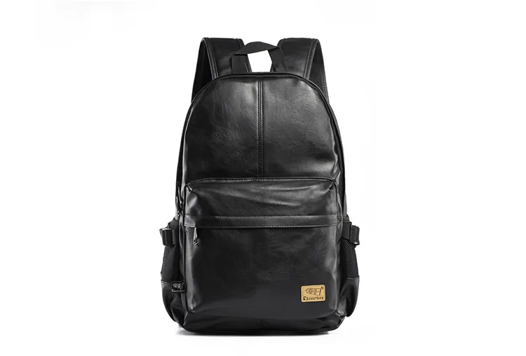 Three-box Luxury Brand Leather Men Backpack For Boy Fashion Travel Backpack  Laptop Vintage Leather School Bag Weekend BackBag - Main Image
