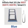 Novaphopat Tray For Zero 4 X 8 Neo Hot 10 Lite Note 4 7 10 11 Pro Plus X657 X693 Sim Holder Slot Adapter Reader. 