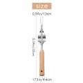 Wood Handle Stainless Steel Garden Weeder Removal Cutter Tools.