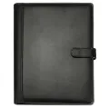Black A4 Executive Conference Folder Portfolio PU Leather Document Organiser. 