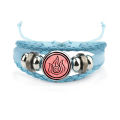 Avatar The Last Airbender Bracelet for Men Women Air Nomad Fire And Water Tribe Pattern Charm Leather Bracelets Bangles Souvenir. 