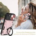 xprmy for iPhone 8 / 7 / iPhone SE 2020 2022 Dual Layer Phone Case with Slide Camera Cover and Metal Hidden Bracket. 