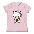 Hello Kitty tshirt kids clothes girls trucksuit T-shirts short sleeve streetwear baby boy clothes sets casual tops. 