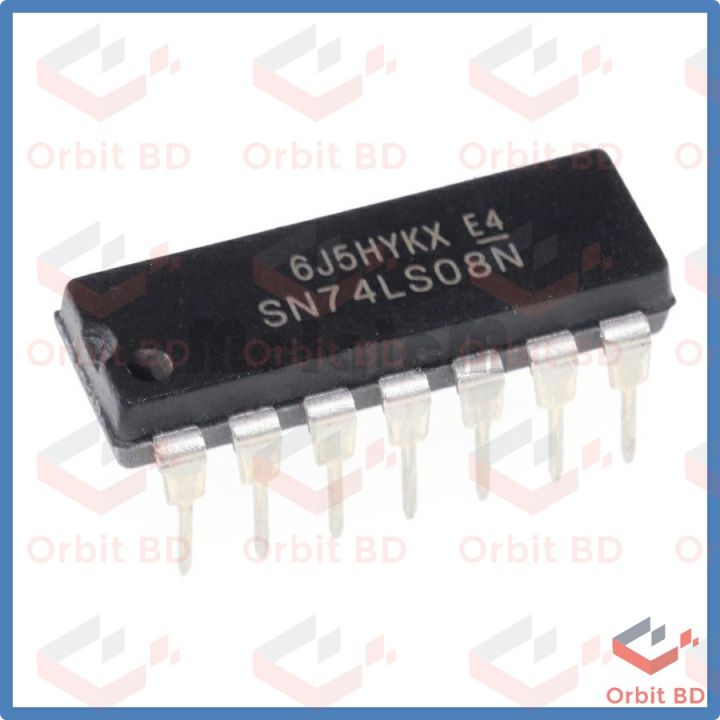 7408%20SN74HC08N%2074HC08%2074LS08%202%20Input%20AND%20Gate%20IC%20Dual%20In%20Package%20DIP%2014%20Pin%20IC%20Electrical%20Circuitry%20&%20Parts%20-%20Image%202
