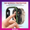 For Apple Watch Ultra Series 8, 49 mm Dual Layer Aluminum Alloy Soft Tpu Shockproof Watch Protection Bumper Case. 