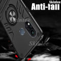 Protect Cover For Infinix Hot 11S case Hard Armor Metal Phone Cases Magnetic Holder Ring Cover For Infinix Hot 11S Back Cover. 