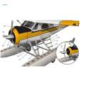DIY Airplane Craft Paper Airplane Model Kits Collections Home Decoration Building Kits 1:32 Scale Float Seaplane Model for Gifts Men Women. 