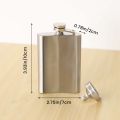 Hip Flask with Funnel, 4 Oz Stainless Steel Flask 100% Leak Proof, Portable Pocket Hip Flask for Liquor for Men.