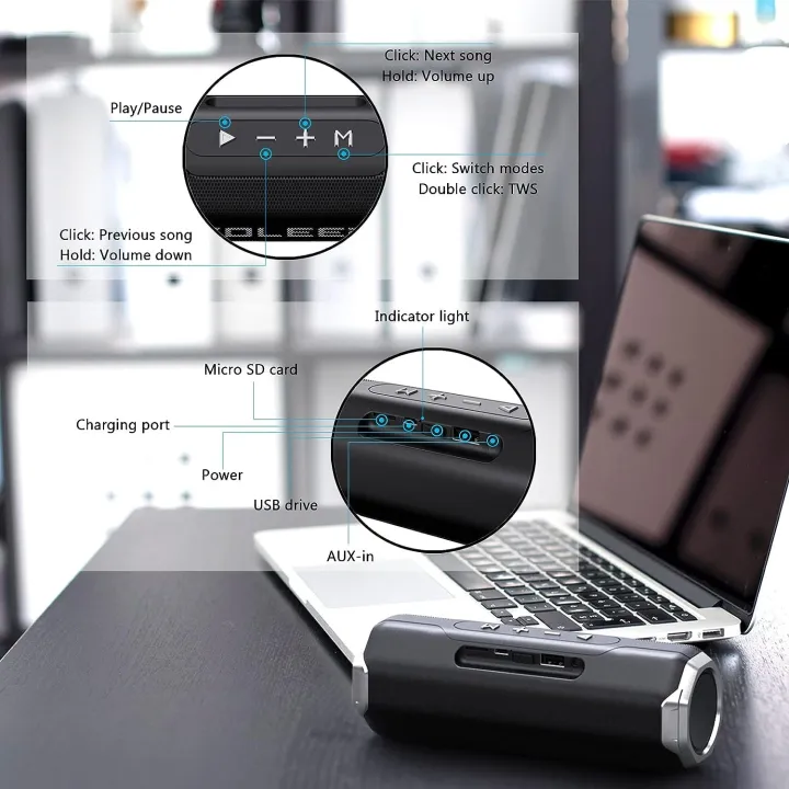 KOLEER%20S218%20Bluetooth,%20AUX,%20USB%20&%20SD%20Card%20Supported%20Hi-Fi%20Audio%20Deep%20Bass%20Wireless%20Speaker%20With%20FM%20Radio%20-%20Image%207