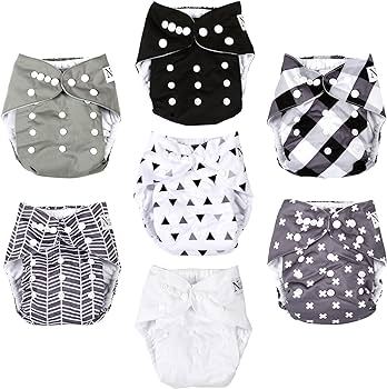 Washable Cloth Diapers for (0 m- 2 yr) with 2 pcs inner