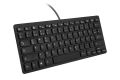 Wired mini keyboard, USB interface, desktop computer, silent ultra-thin 78 keys, German small language keyboard. 