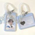 Ins Acrylic Photocard Holder Korea Kpop Idol Card Holder Transparent Photo Sleeves Portable Bus Card Protector Pendant Keychain. 