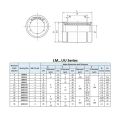 Linear Ball Bearings, 25mm Bore Dia, 40mm OD, 59mm Length (Pack of 8).
