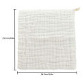 Baby Muslin Bath Towels, 10 Pack Cotton Baby Face Towel,White. 