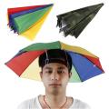 Foldable Fishing Hat Headwear Umbrella Anti-UV Anti-Rain Outdoor Travel Camping Hat Hiking Beach Cap Sunscreen Shade Umbrella. 