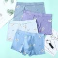 Junior High School Student Men's Underwear Youth Pure Cotton Boxer Brief Breathable Boys Boxer Briefs Male High School Student Fashion.