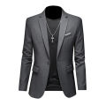 Plus Size M-6XL Men Business Casual Blazer Solid Color Suit Jacket Dress Work Clothes Oversize Coats Male Brand Clothing Tuxedo Wearhouse.