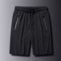 M-5XL Men's Summer Loose Quick-Drying Breathable Shorts Ice Silk Pants Sweatpants Ultra-Thin Mesh Running Fitness. 