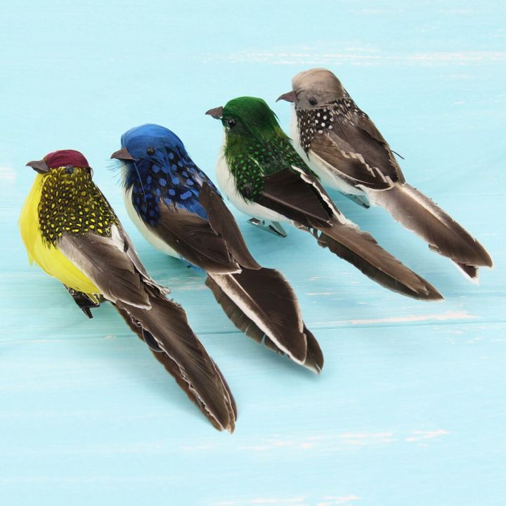 2%20Pcs%20Artificial%20Feather%20Bird%20Garden%20Statues%20Floral%20Decoration%20Bird%20Foam%20Feather%20Products%20Sparrow%20-%20Image%202