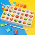 2 in 1 Magnetic Fishing Game Alphabet Number Sorting Puzzle Kids Education Toy Catch Worm Educational Puzzle Toys. 