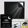 Diy Portable Curtains Lightweight Black Portable Travel Curtains Double Sided Cuttable Shading Curtains for Home Office Dormitory Hotel Outdoor.