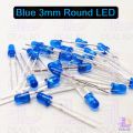 50Pcs Led Blue Led 3Mm Round Led Light Emitting Diode Basic Blue Led Light Bulbs For Electronics Project Indicator Front Panels Light Diy -  Rgb Light. 