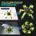 Luminous Fidget Spinners Glow in The Dark Fingertip Gyro DIY Deformable Robot Funny Sensory Fidget Toys Decompression Spinner Birthday Gifts for Kids Adults. 