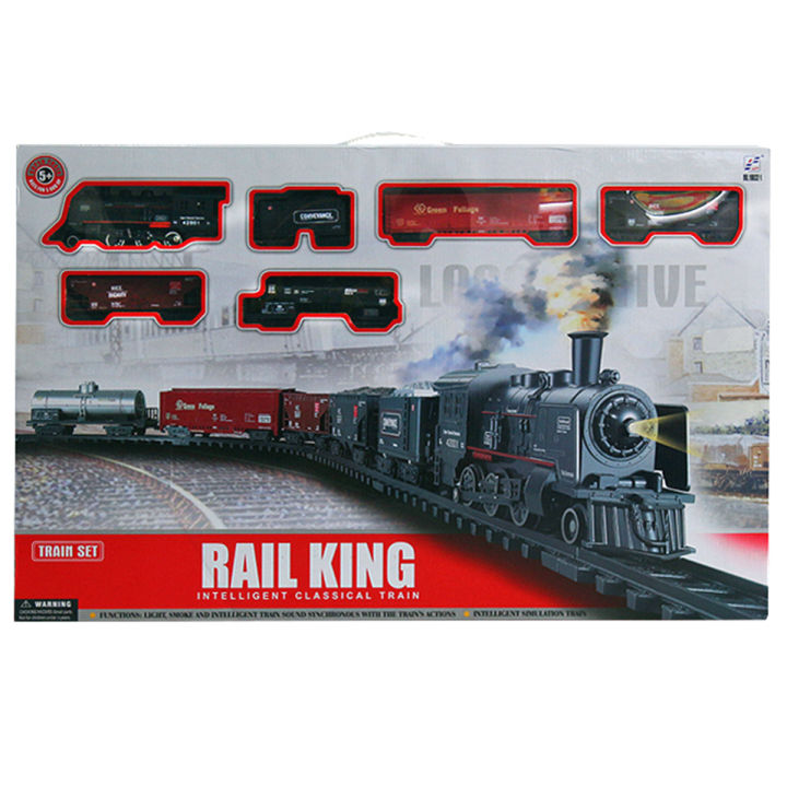 Rail%20King%20Train%20Set%20Toy%20with%20Smoke,%20Light,%20Locomotive,%20Cargo%20Car,%20and%20Tracks%20Powered%20by%20Battery%20-%20Image%202