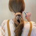 Headwear Korean Banana Hairgrip Simple Design Fashion Twist Claw Clips Hair Clips For Women Girls. 