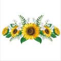 1Set 30x60CM Sunflower Self-Adhesive Wallpaper Wall Decal Wall Sticker For Home Living Room Kitchen Corner Decorations. 