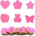 100 Sheets per Shape, Fluorescent Paper Self Adhesive and Removable Sticky Notes,. 
