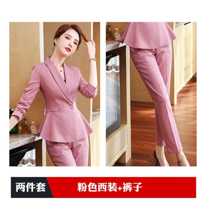 High-End%20Beauty%20Salon%20Shop%20Manager%20Work%20Clothes%20Female%20Pink%20Business%20Suit%20Fashion%20Temperament%20Medical%20Beauty%20Front%20Desk%20Reception%20Work%20Clothes%20-%20Image%203