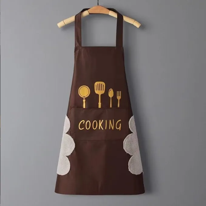 Household%20Waterproof%20Hand-wiping%20Apron%20Kitchen%20Oil-proof%20Apron%20Adult%20Cooking%20Hanging%20Neck%20Bibs%20Home%20Aprons%20Kitchen%20Accessories%20-%20Image%203