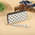 Double pull Korean version small Japanese PU long zero cute ins student printed two fold wallet. 